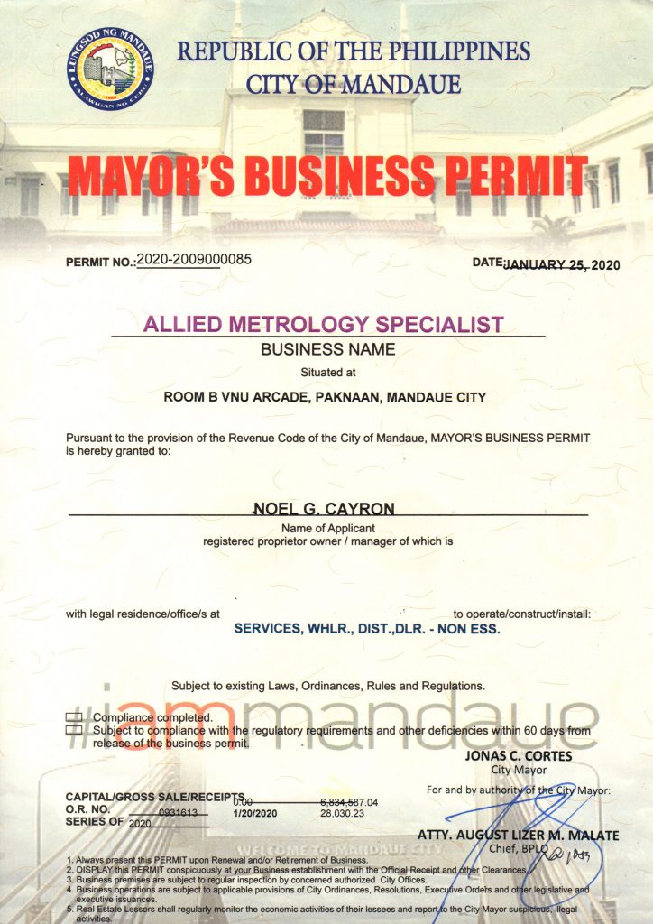 AMS Mayor's Business Permit